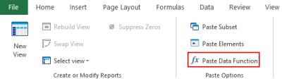Paste Data Function