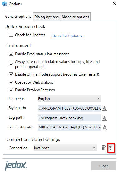 Password Management In Jedox Excel Add In