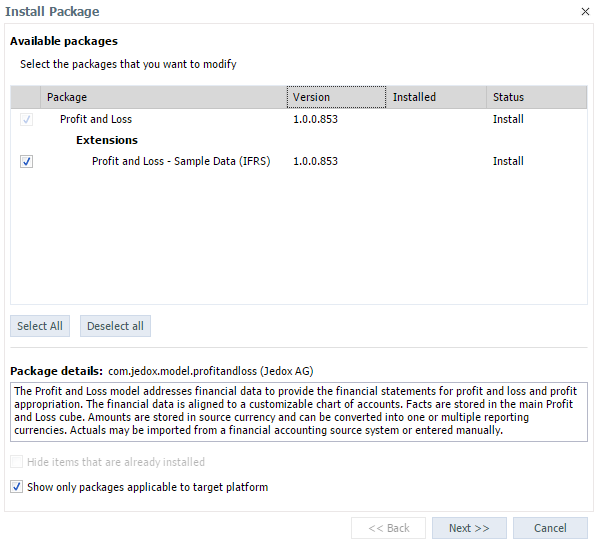 Pnl Software Setting Up the Profit and Loss Model
