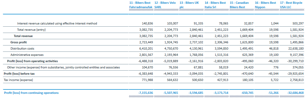 Profit and Loss Legal Entity Breakdown Report