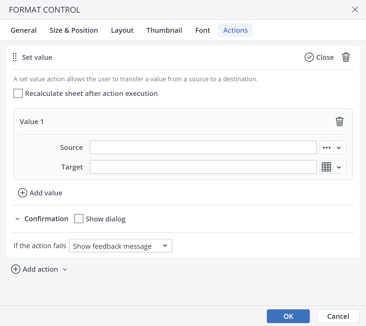 Jedox Web Actions: Set Value