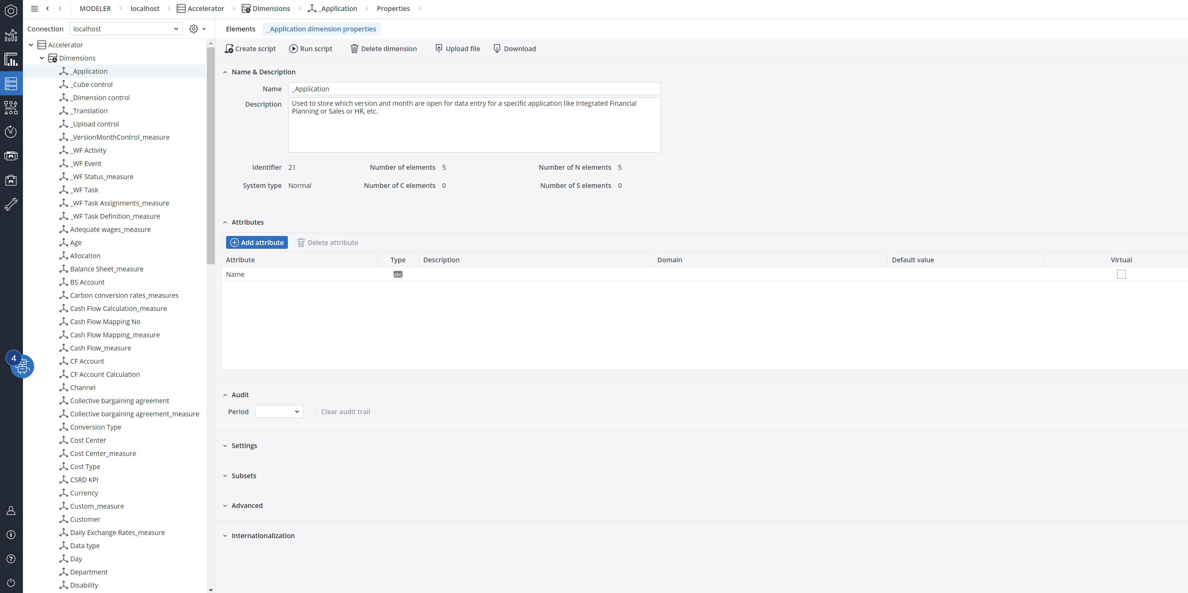Activating Audit in Jedox
