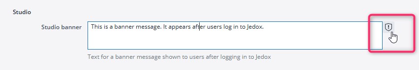 Jedox Web Settings