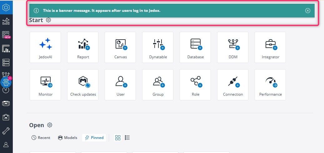 Jedox Web Settings