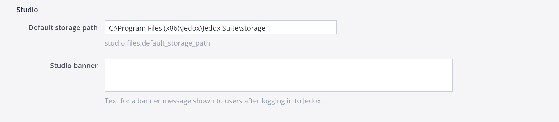 Jedox Web Settings